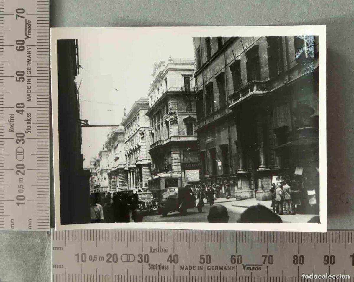 Fotograf&iacute;a antigua: FOTOGRAFIA. CALLE TRAFICO ROMA HACIA 1940