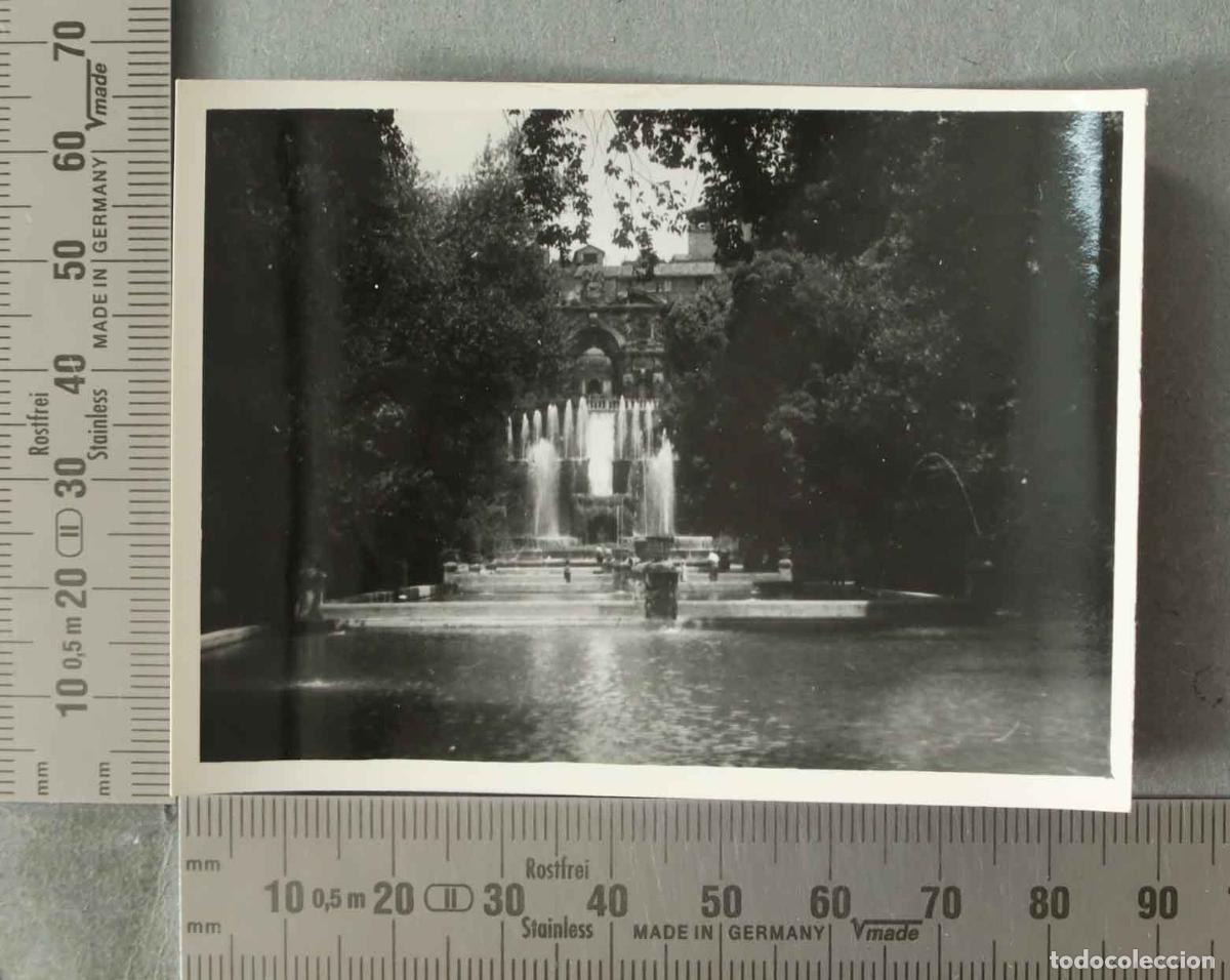 Alte Fotografie: FOTOGRAFIA. Villa d&acute;Este - Tivoli - Fontana dell&acute;Organo ROMA HACIA 1940
