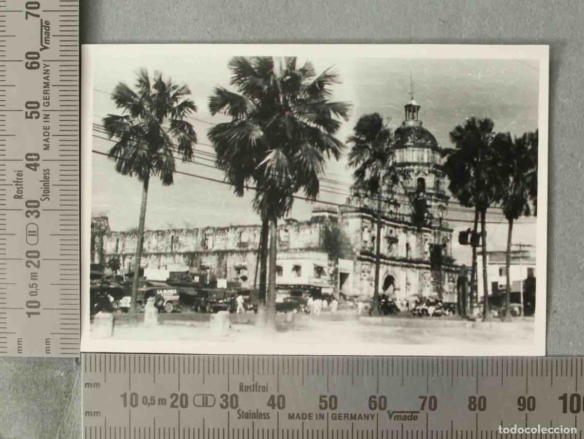 Alte Fotografie: FOTOGRAFIA. Sta. Cruz IGLESIA- Manila, VEHICULOS. FILIPINAS HACIA 1940