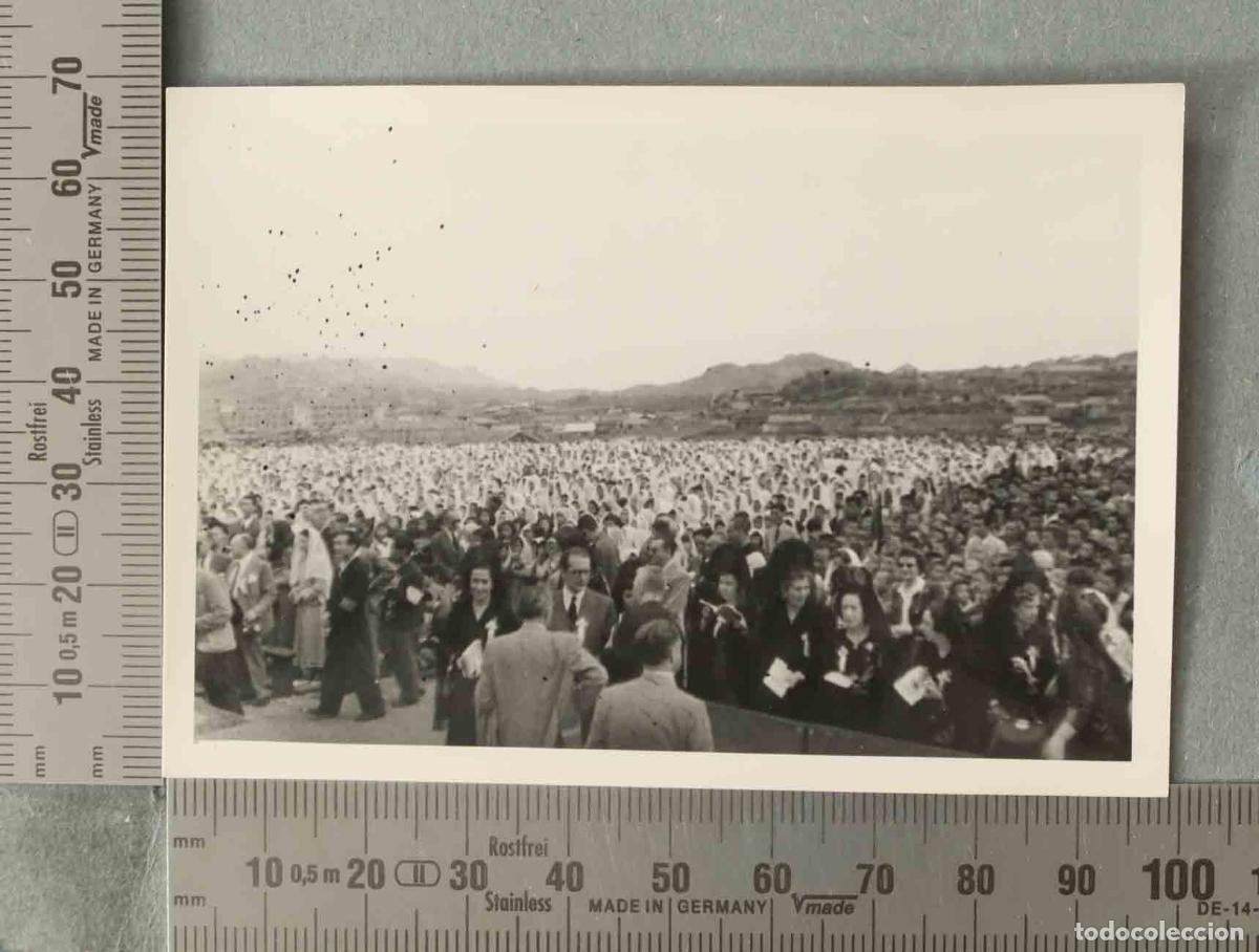 Alte Fotografie: FOTOGRAFIA. NAGASAKI. MISA FESTIVAL DE LA PAZ?. VISITA ESPA&Ntilde;OLA JAPON HACIA 1947