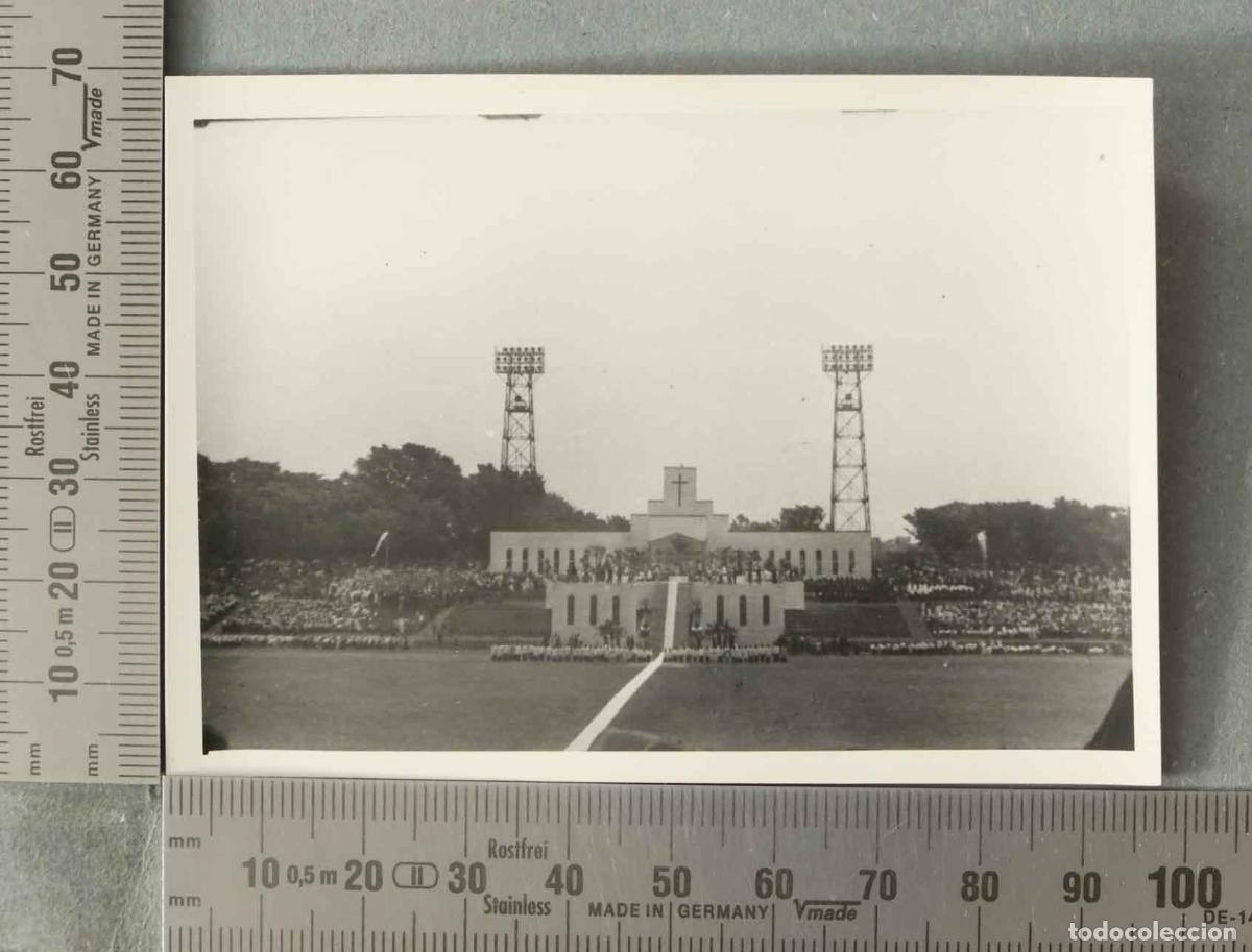 Alte Fotografie: FOTOGRAFIA. ESTADIO MEIJI JAPON MISA VISITA ESPA&Ntilde;OLA JAPON HACIA 1947