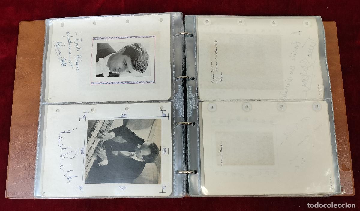 Fotograf&iacute;a antigua: &Aacute;LBUM DE FIRMAS, DEDICATORIAS Y FOTOGRAF&Iacute;AS. M&Uacute;SICOS Y ACTORES. ESPA&Ntilde;A. CIRCA 1970.