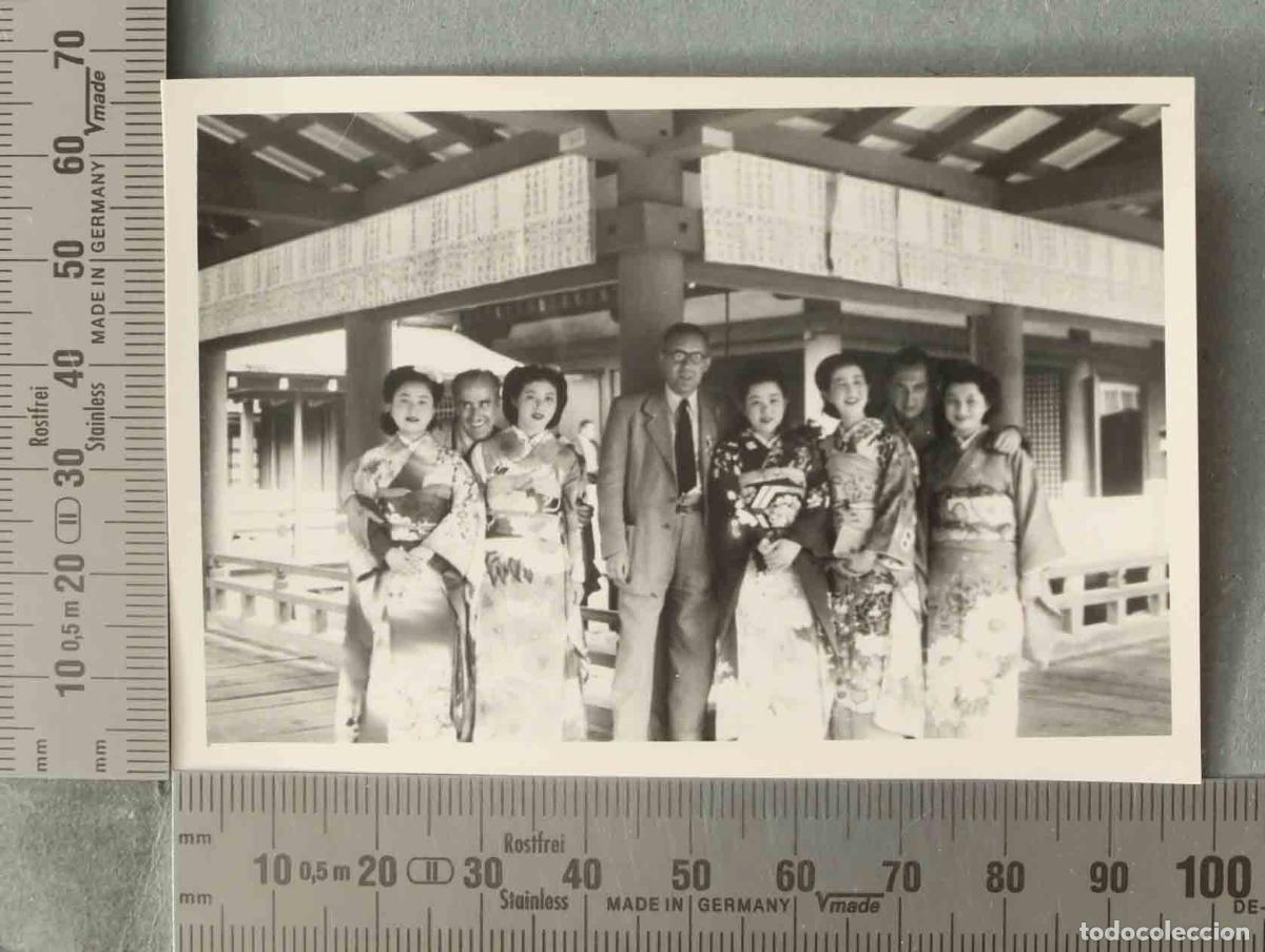Fotografia antica: FOTOGRAFIA. Mujeres Itsukushima VISITA ESPA&Ntilde;OLA. HACIA 1947