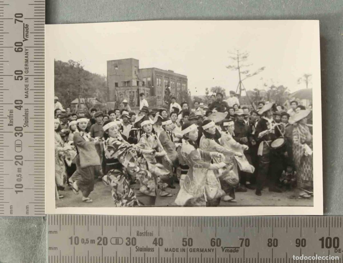 Fotograf&iacute;a antigua: FOTOGRAFIA. KAGOSHIMA CELEBRACION TRADICIONAL VISITA ESPA&Ntilde;OLA HACIA 1947