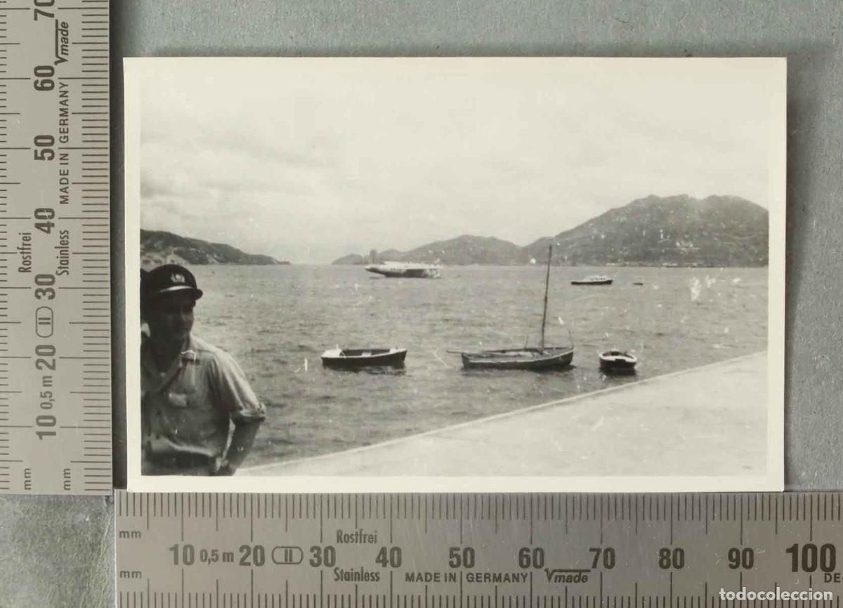 Fotograf&iacute;a antigua: FOTOGRAFIA. Bah&iacute;a de Hong Kong - CHINA VISITA ESPA&Ntilde;OLA HACIA 1940