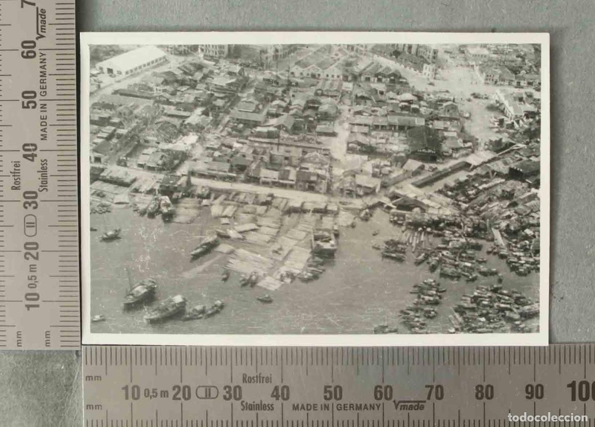 Fotograf&iacute;a antigua: FOTOGRAFIA. VISTA CIUDAD CHINA VISITA ESPA&Ntilde;OLA HACIA 1947