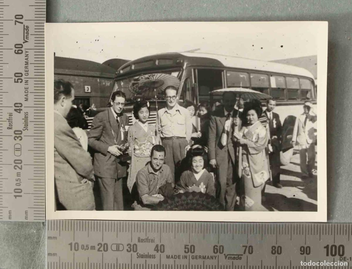 Fotograf&iacute;a antigua: FOTOGRAFIA. RECIBIMIENTO VISITA ESPA&Ntilde;OLA JAPON NAGASAKI