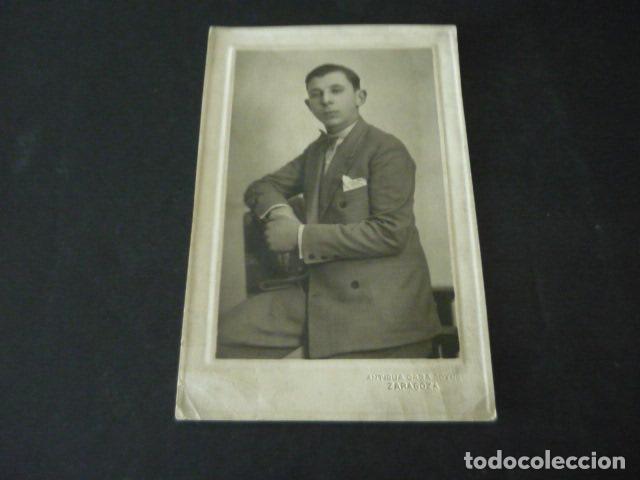 Fotograf&iacute;a antigua: ZARAGOZA ANTIGUA CASA COYNE FOTOGRAFO RETRATO DE HOMBRE 11 X 17 CM
