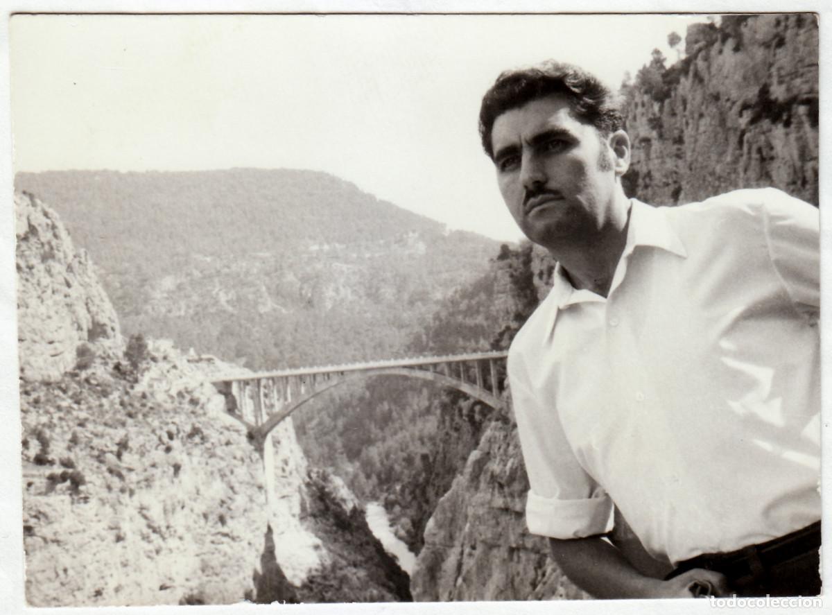 Fotograf&iacute;a antigua: Chelva, viaducto sobre el r&iacute;o Turia. Valencia. A&ntilde;os 50 pc