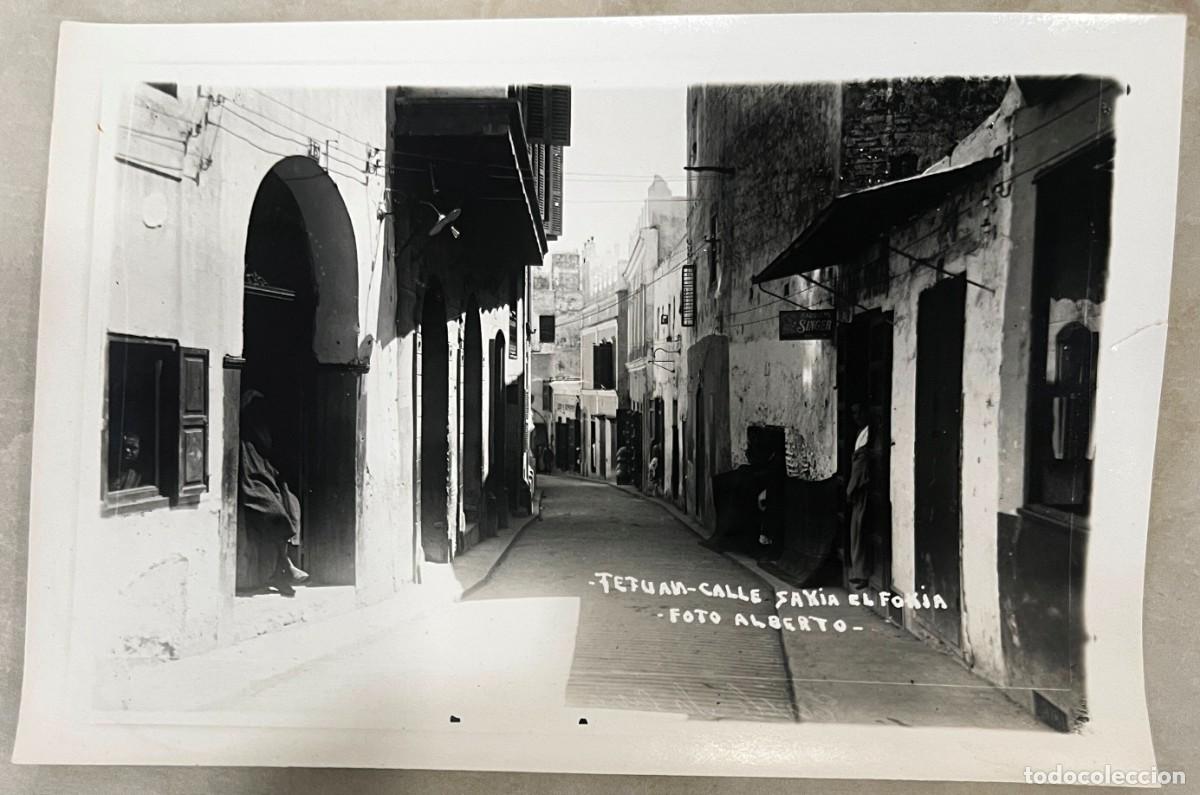 Fotografia antiga: ANTIGUA FOTOGRAFIA DE TETUAN, CALEL SAXIA EL FORIA, FOTO ALBERTO, PROTECTORADO ESPA&Ntilde;OL EN MARRUECOS,