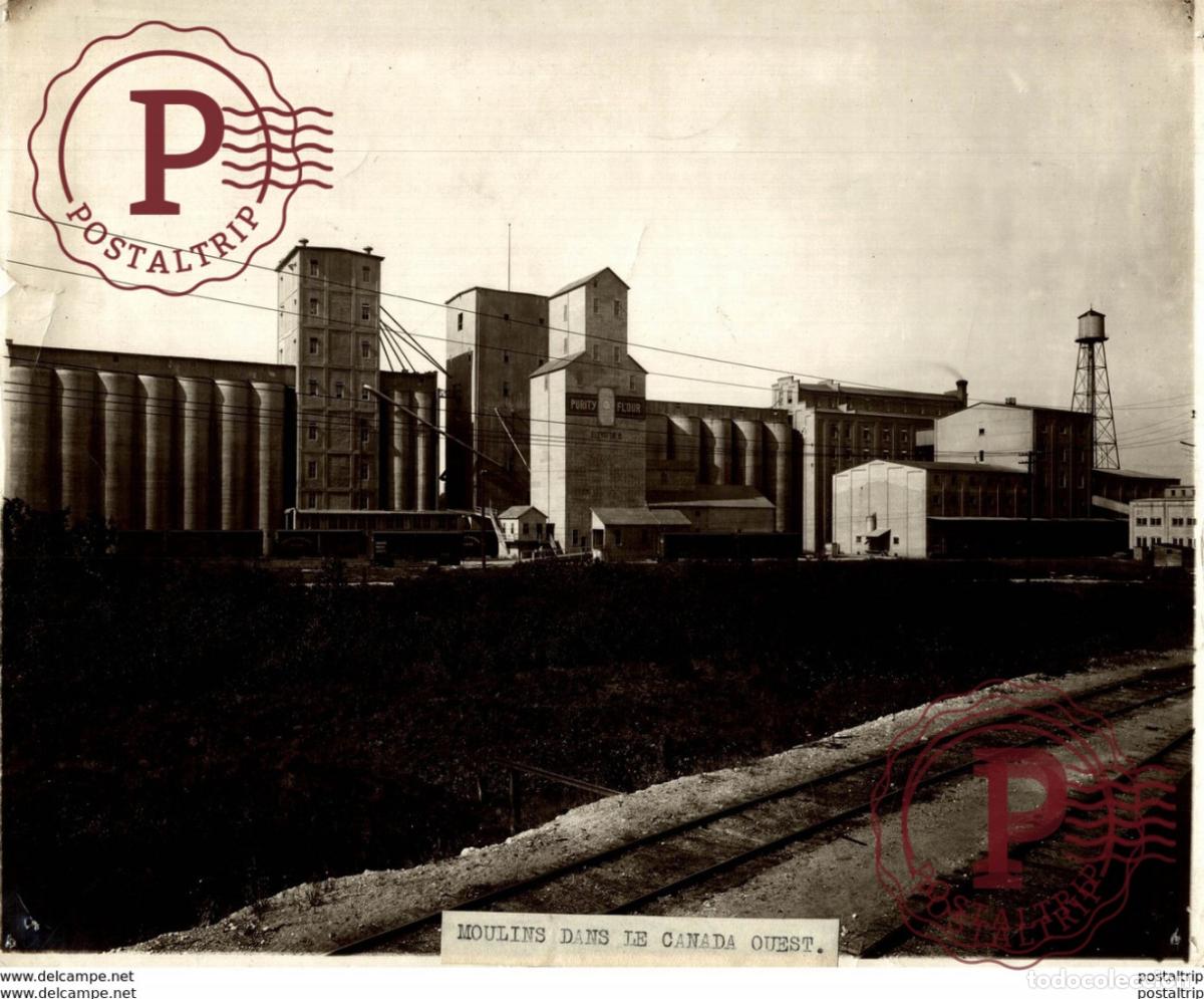 Fotograf&iacute;a antigua: PURITY FLOUR MOULINS DANS LE CANADA OUEST WESTERN CANADA FLOUR MILLS MANITOBA 24*19CM Fonds Victor