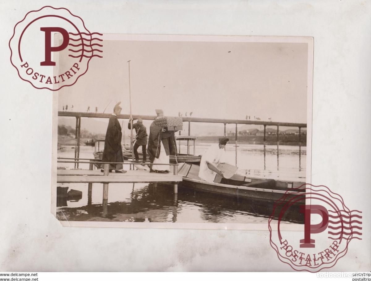Alte Fotografie: EMPERORS PURIFICATION PRIEST EMPEROR RIVER KAMO KYOTO JAPAN JAPON 20*15CM Fonds Victor FORBIN 186
