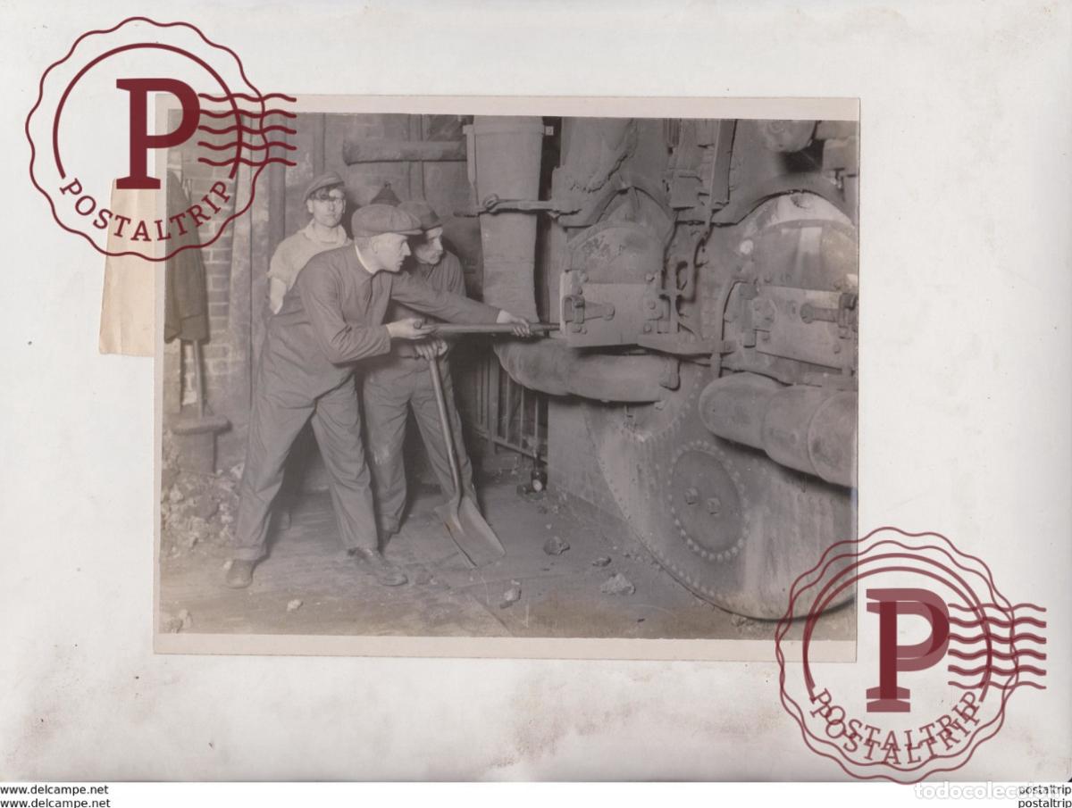 Fotograf&iacute;a antigua: HENDON GAS SUPPLY NORTH MIDDLESEX GASWORKS COAL STRIKE MINERS MINING MINES MINA 20*15CM Fonds Victor