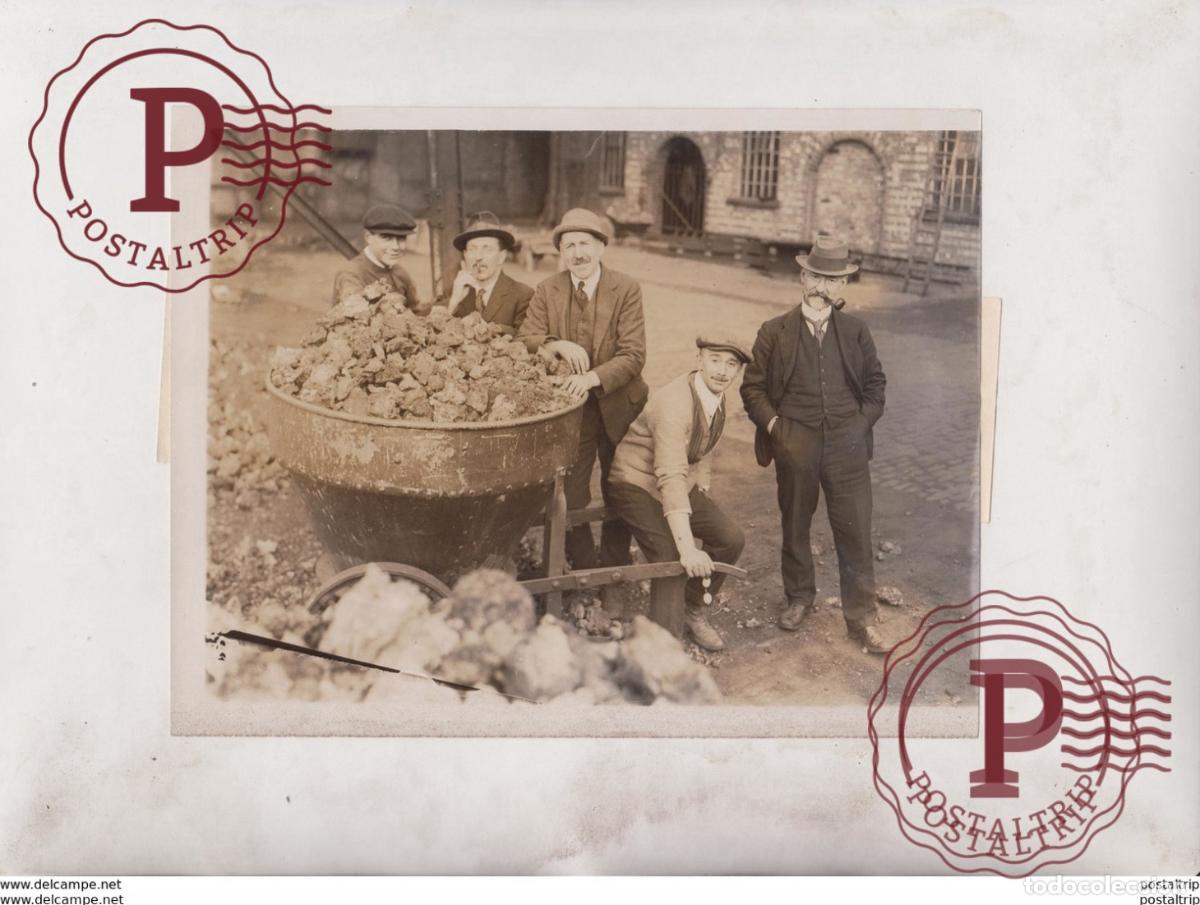 Fotograf&iacute;a antigua: HENDON GAS SUPPLY NORTH MIDDLESEX GASWORKS COAL STRIKE MINERS MINING MINES MINA 20*15CM Fonds Victor