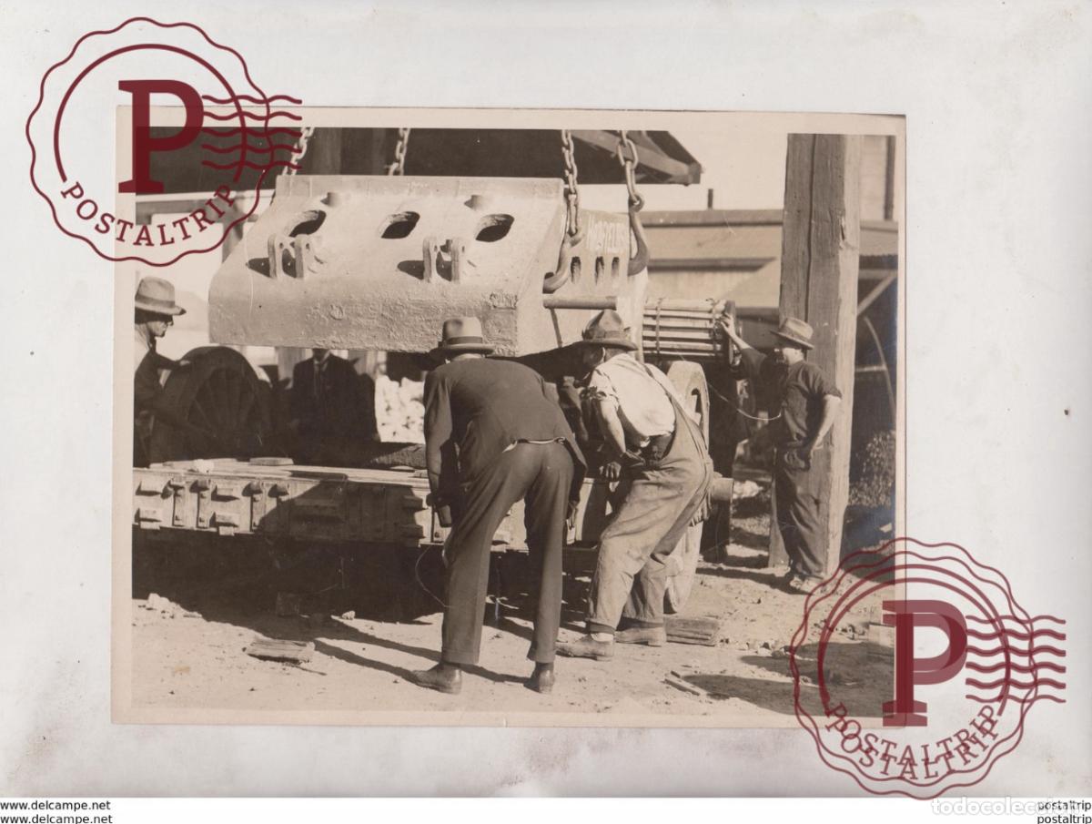 Antique Photography: AUSTRALIA 20 TON CASTING MADE BY HADFIELDS OF SYDNEY STATE METAL QUARRIES KIAMA 22*16CM Fonds Vict