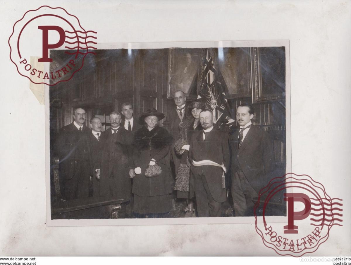 Photographie ancienne: WESTMINSTER GUESTS LOQUETTE MAYOR GEYRELLE LONDON STAY 20*15CM Fonds Victor FORBIN 1864-1947