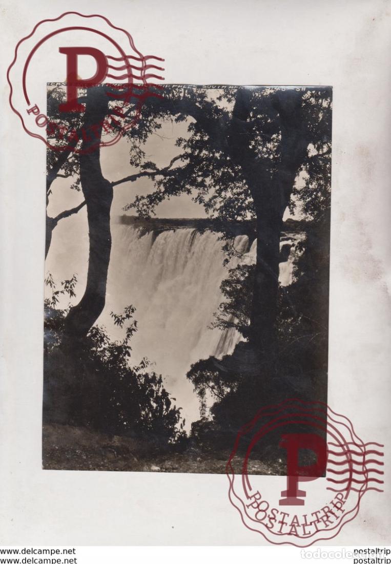 Fotografia antiga: VICTORIA FALLS SOUTH AFRICA CANADIAN PACIFIC RAILWAY PHOTO FRANCE 21*16CM Fonds Victor FORBIN 18