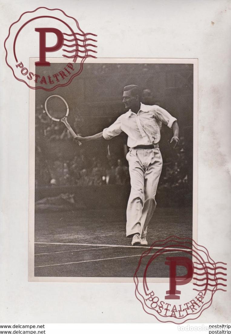 Fotograf&iacute;a antigua: TENNIS J LANDRY FRANCE NEARLY BEAT TILDEN WIMBLEDON 20*15CM Fonds Victor FORBIN 1864-1947