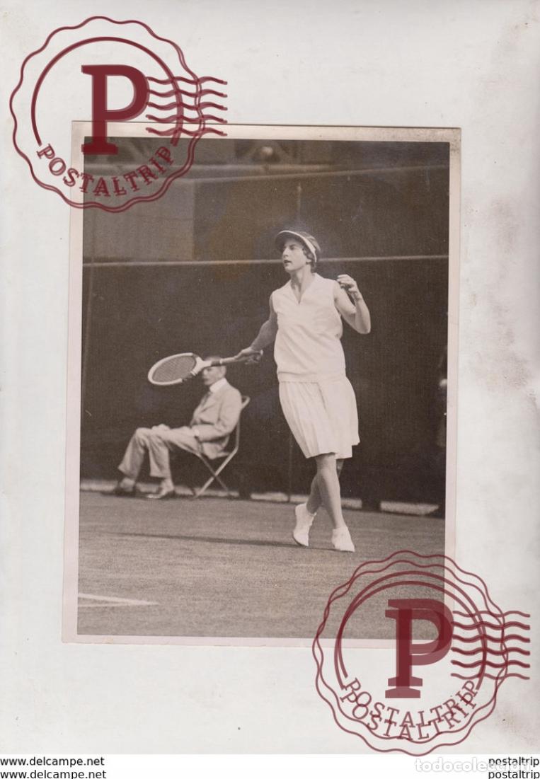 Fotograf&iacute;a antigua: TENNIS WIGHTMAN CUP MRS WILLS MOODY WIMBLEDON AMERICA BRITAIN 21*16CM Fonds Victor FORBIN 1864-194
