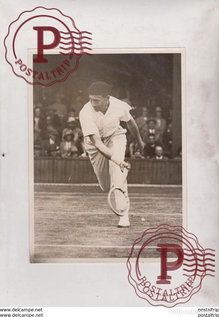 Fotograf&iacute;a antigua: TENNIS WIMBLEDON JOAN BOROTRA FRANCE CECIL CAMPBELL 21*16CM Fonds Victor FORBIN 1864-1947