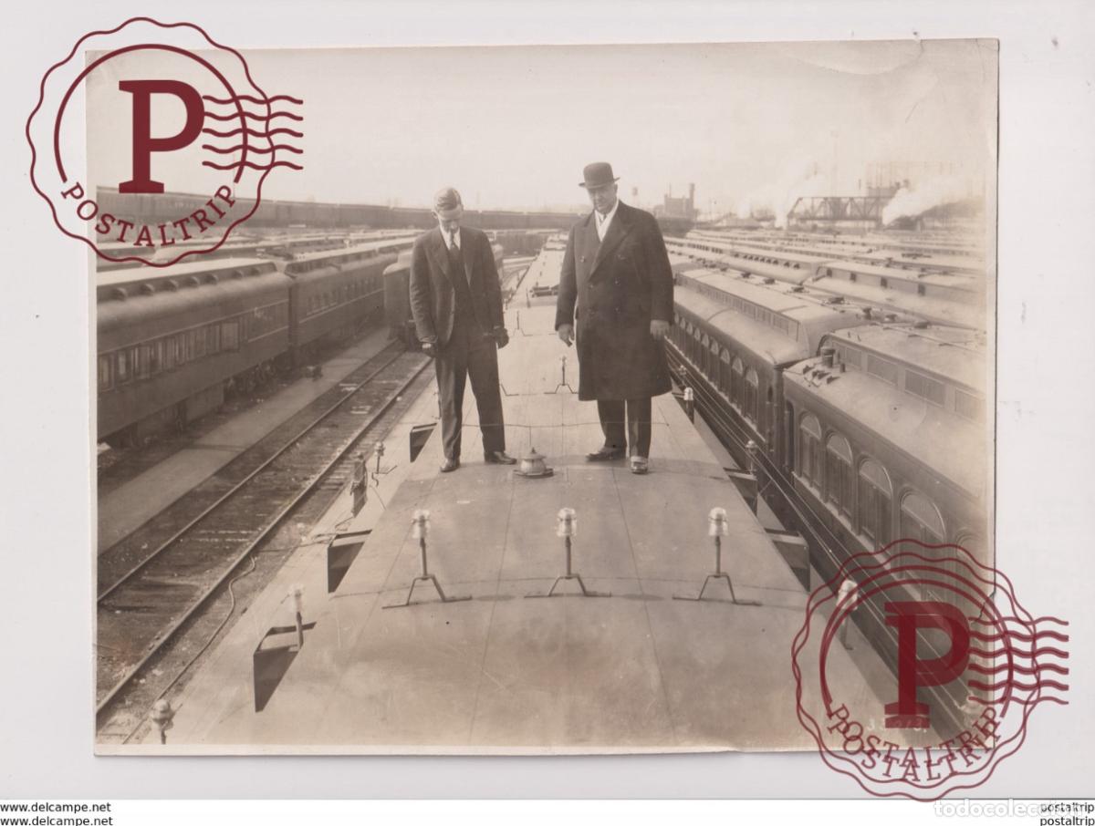 Fotograf&iacute;a antigua: WIRELESS TELEPHONE M J C BURKHOLDER CANADIAN NATIONAL R TRAIN TREN CHEMIN DE FER 24*19CM Fonds Victo