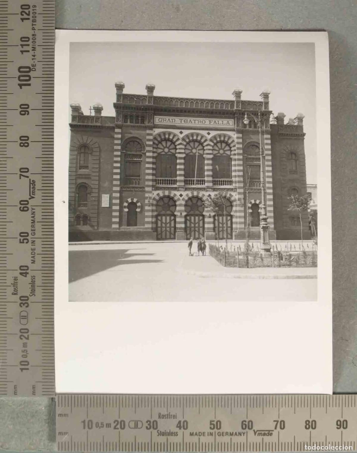 Fotograf&iacute;a antigua: FOTOGRAFIA. C&aacute;diz - Gran Teatro Falla CADIZ HACIA 1940