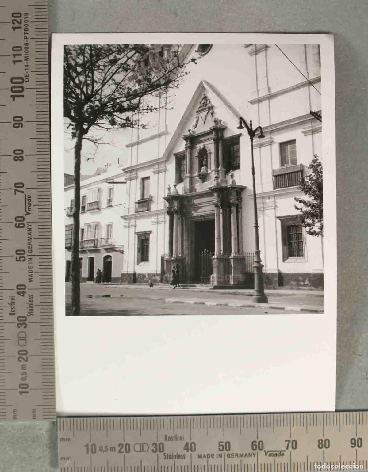 Fotograf&iacute;a antigua: FOTOGRAFIA. Iglesia del Carmen - C&aacute;diz HACIA 1940.