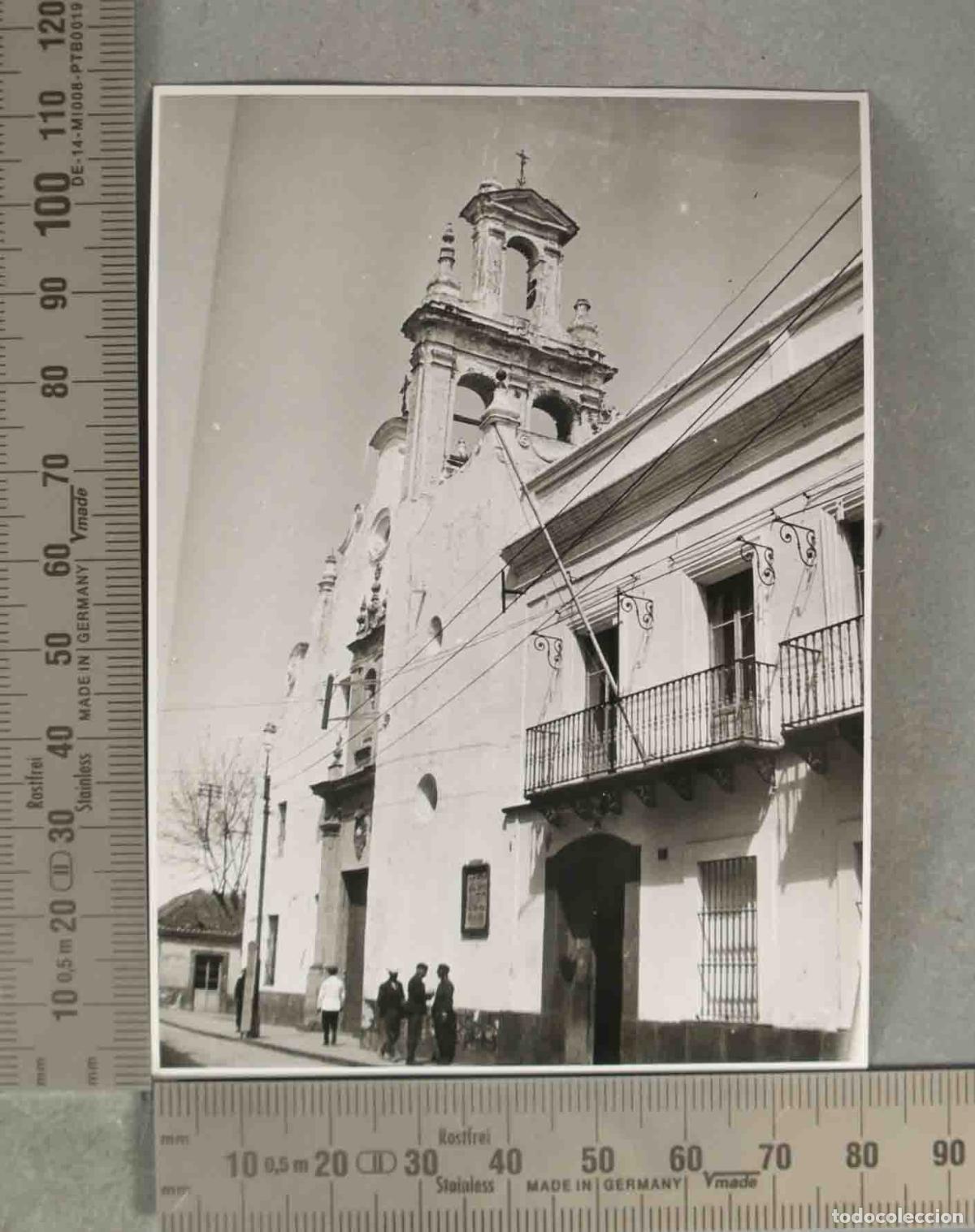 Fotograf&iacute;a antigua: FOTOGRAFIA. VISTA IGLESIA CALLE. ALGECIRAS. CADIZ HACIA 1940