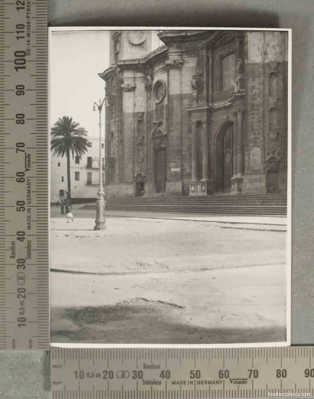 Fotograf&iacute;a antigua: FOTOGRAFIA. CATEDRAL DE CADIZ HACIA 1940