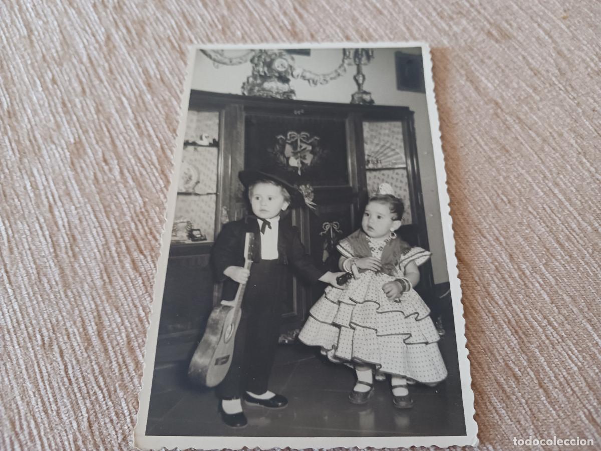 Fotograf&iacute;a antigua: fotografia de bebes vestidos de flamencos, foto altimira, tarrasa