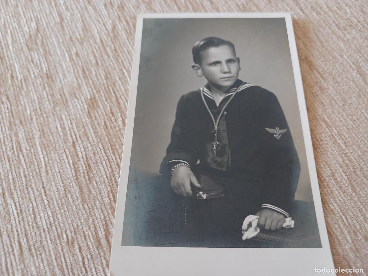 Fotograf&iacute;a antigua: fotografia ni&ntilde;o de comunion, foto nyssen, badalona