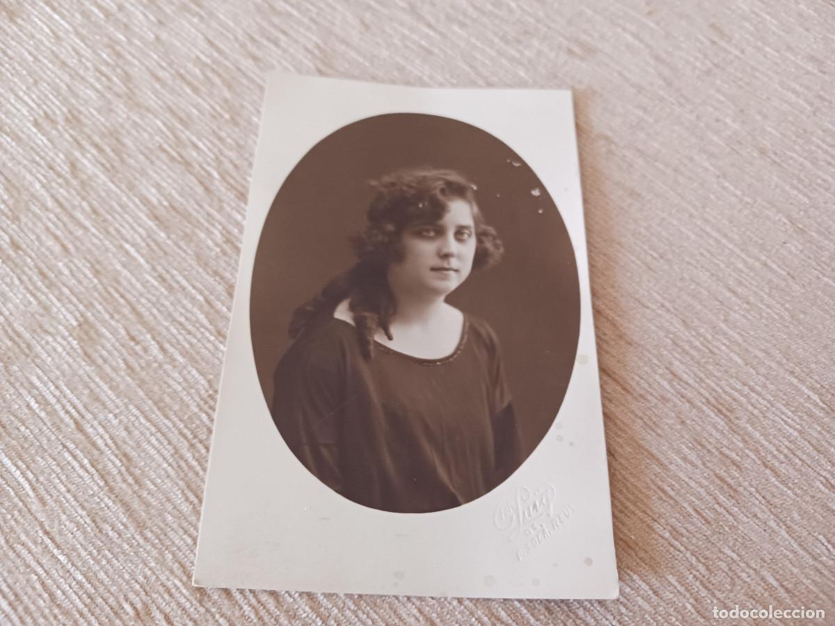 Fotograf&iacute;a antigua: fotografia chica joves, foto puig, reus