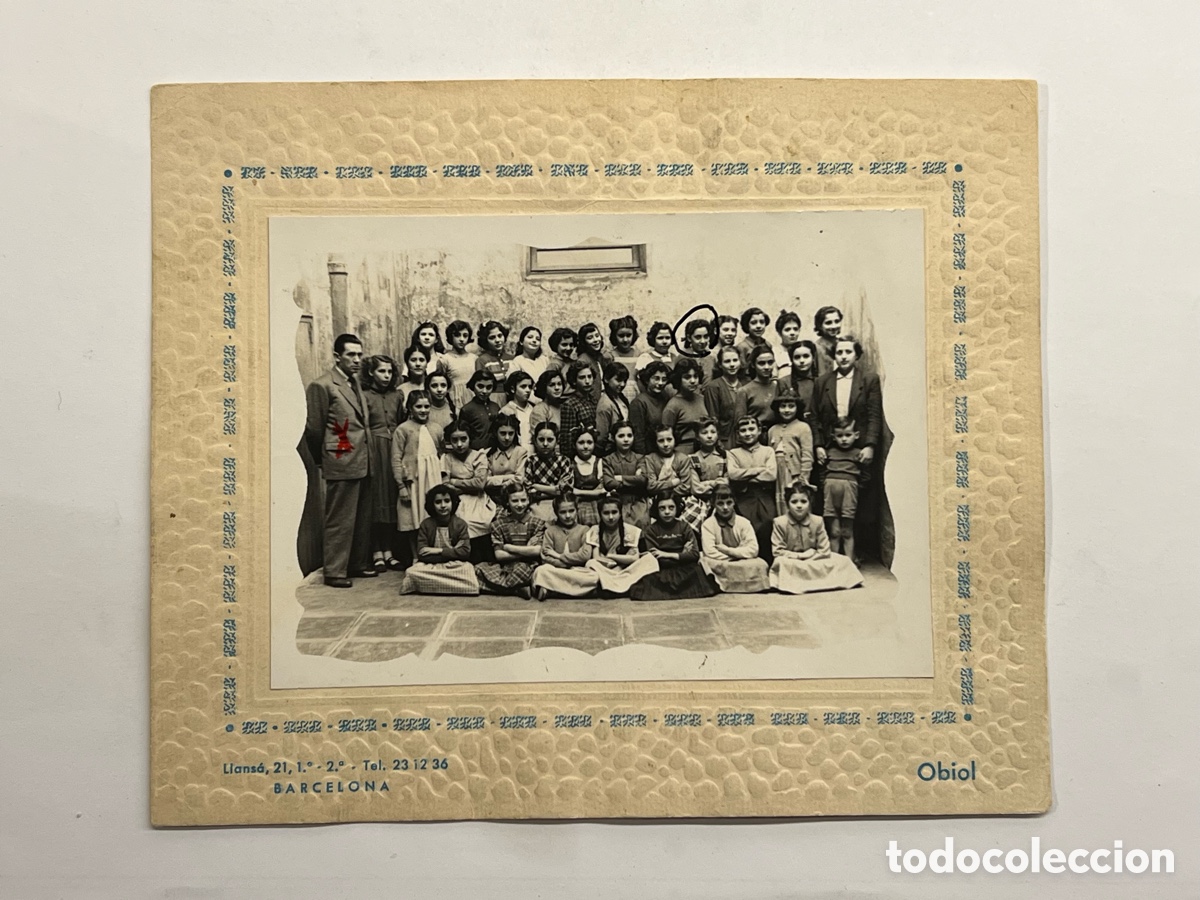 Fotograf&iacute;a antigua: BARCELONA. Fotograf&iacute;a OBIOL.. Escoles Guimera... Director Sr. Camprubi (h.1945?)