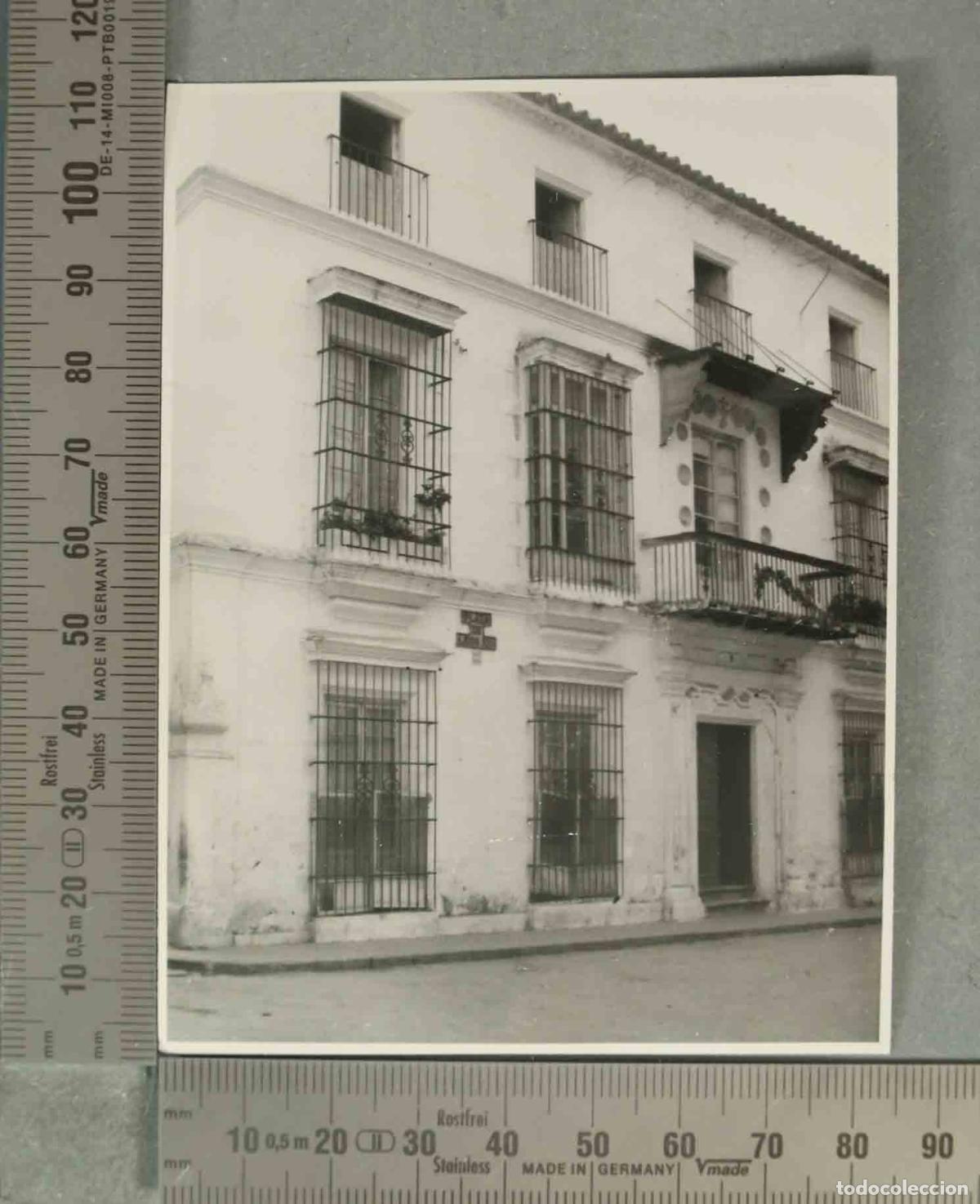 Fotografia antiga: FOTOGRAFIA. Jerez de la Frontera - Fachada de casa - HACIA 1940