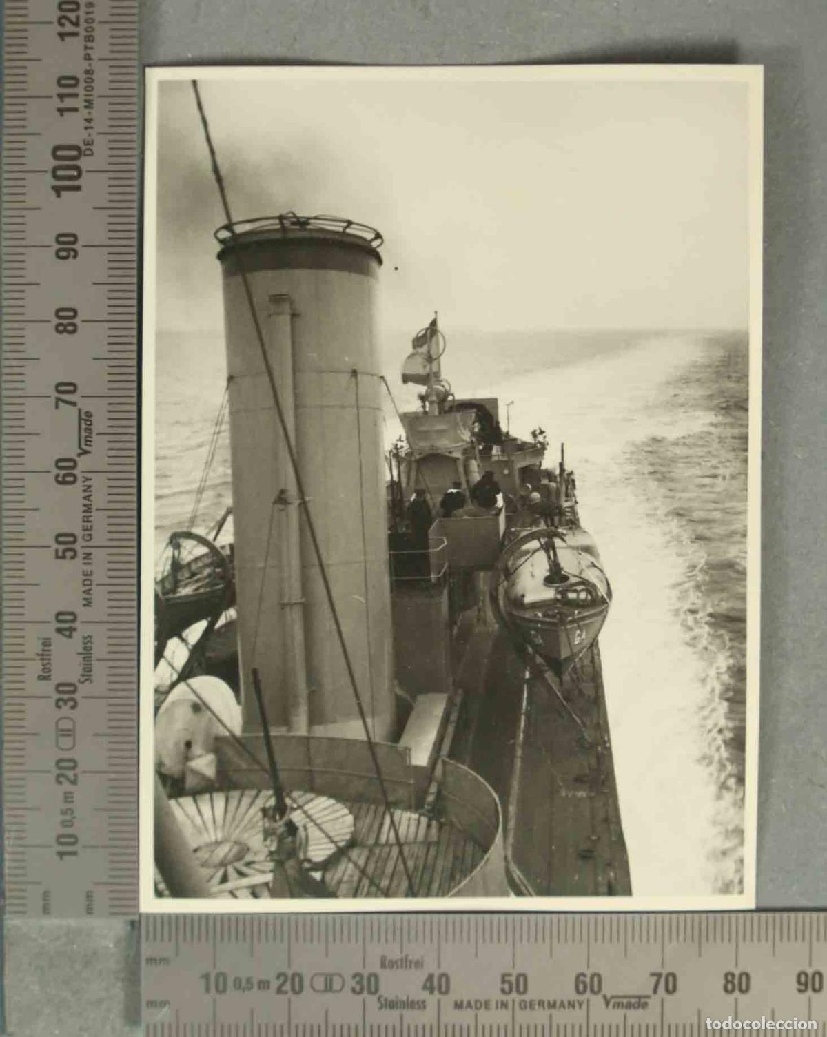 Fotografia antiga: FOTOGRAFIA. EMBARCACION MAR MALAGA HACIA 1940