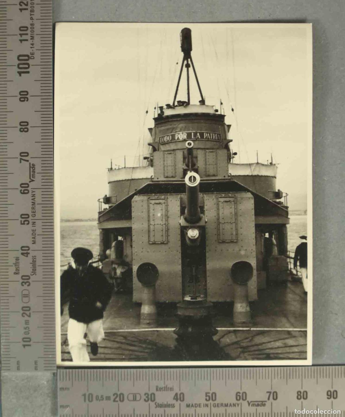 Fotograf&iacute;a antigua: FOTOGRAFIA. EMBARCACION MARINA HACIA 1940 MALAGA