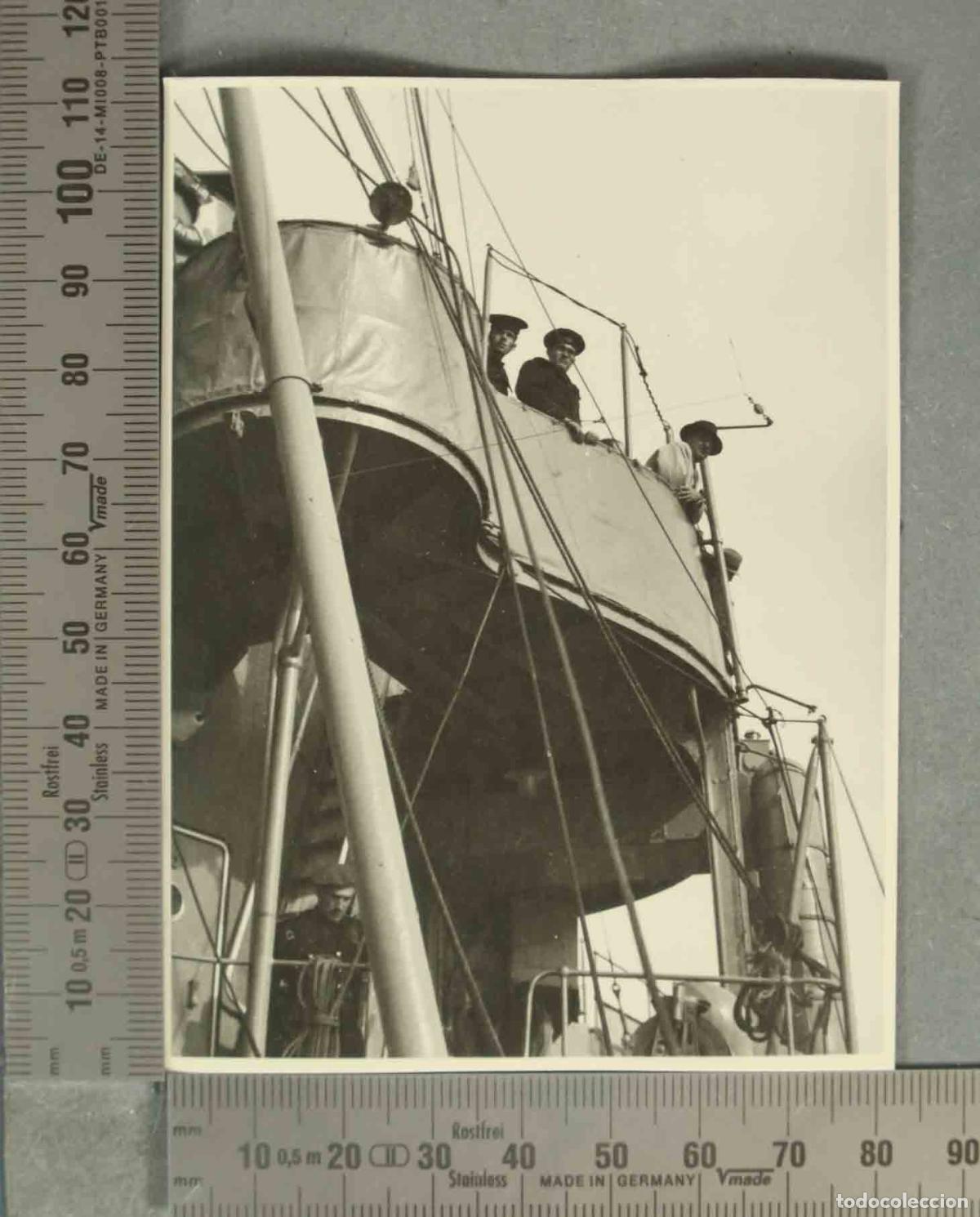 Fotograf&iacute;a antigua: FOTOGRAFIA. EMBARCACION MARINA. HACIA 1940 MALAGA