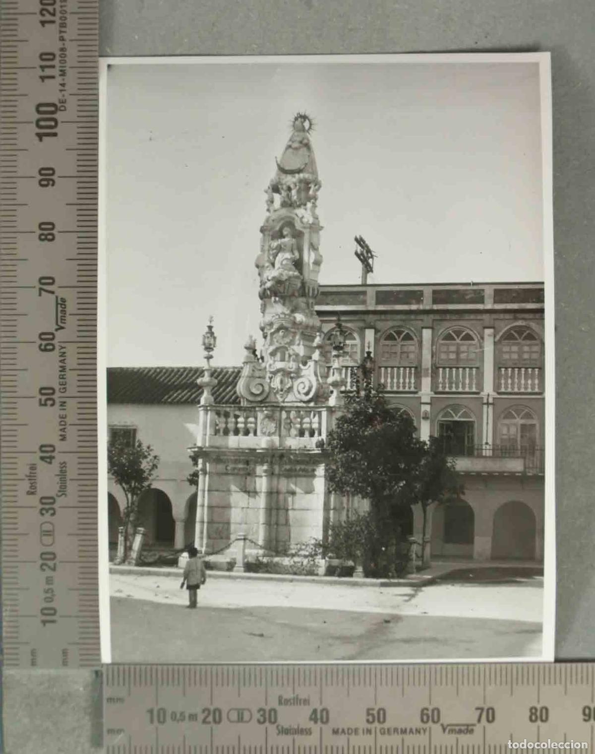 Fotograf&iacute;a antigua: FOTOGRAFIA. &Eacute;cija - Monumento a la Virgen del Valle - Plaza de Santa Mar&iacute;a ECIJA