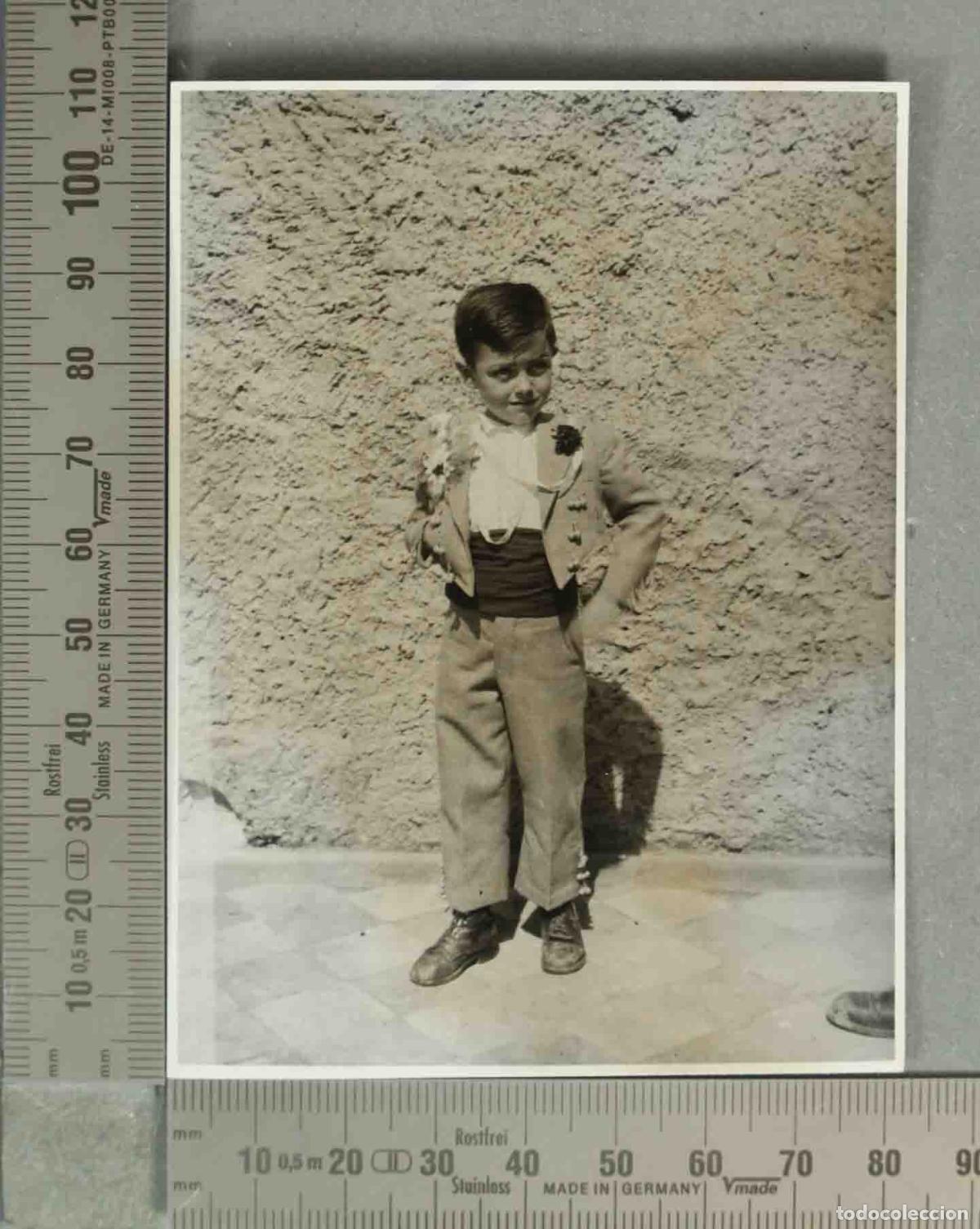 Antique Photography: FOTOGRAFIA. NI&Ntilde;O ANDALUZ PORCUNA HACIA 1940