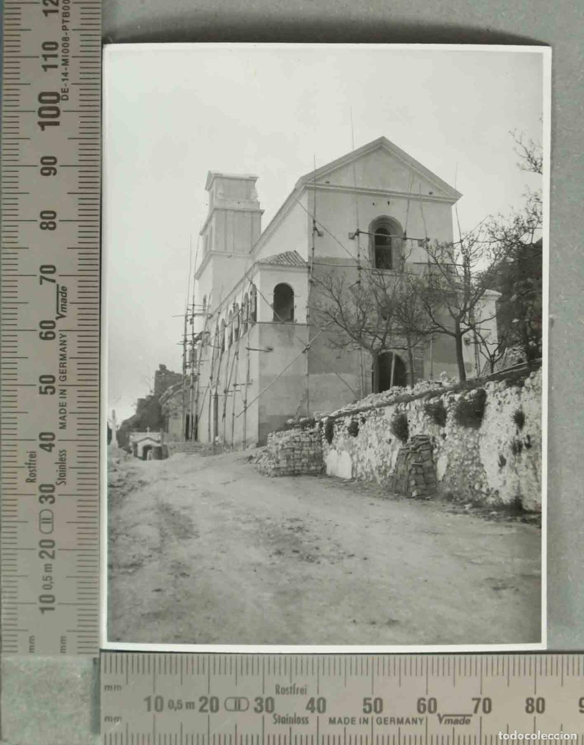Alte Fotografie: FOTOGRAFIA. RECONSTRUCCION IGLESIA MOCLIN GRANADA HACIA 1940
