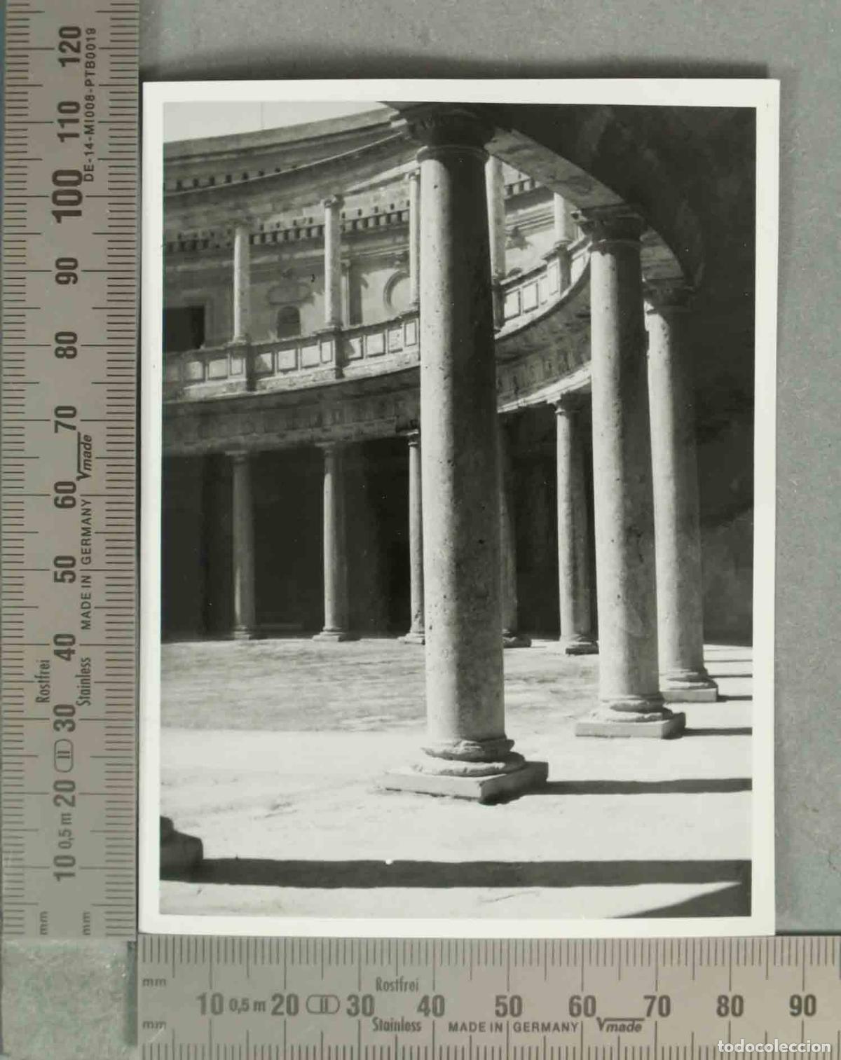 Alte Fotografie: FOTOGRAFIA. Granada - Palacio de Carlos V - Interior del Patio GENERALIFE HACIA 1940