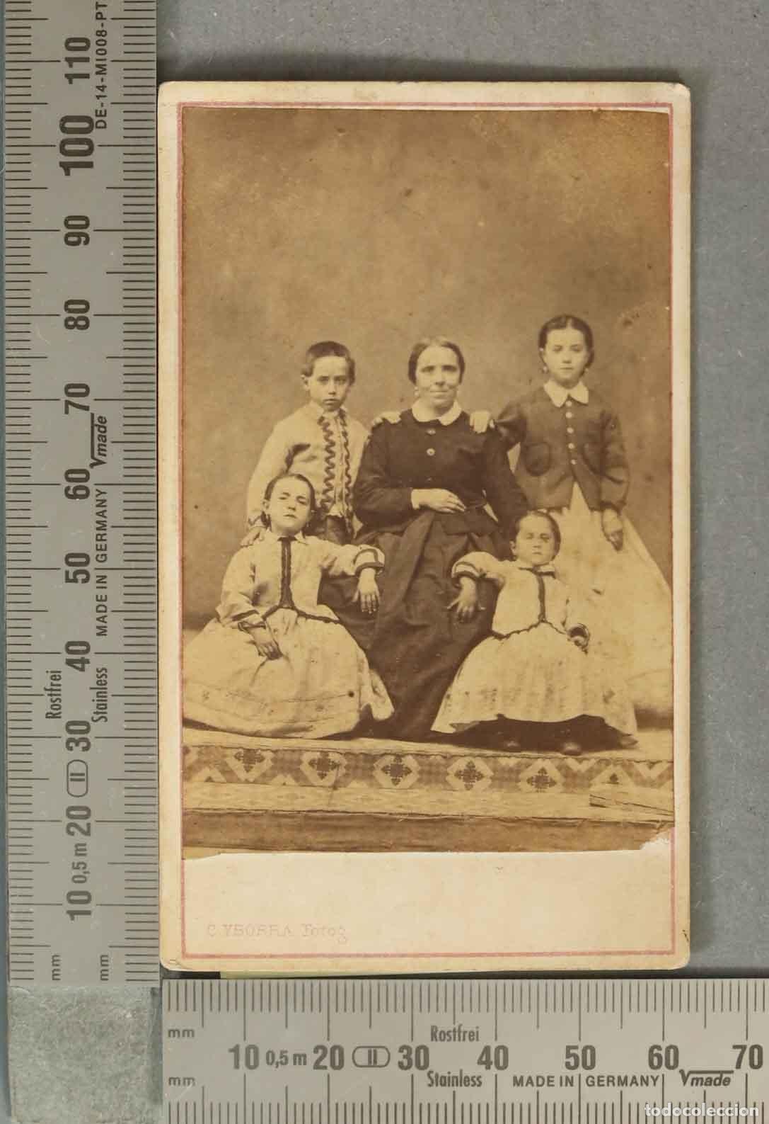 Photographie ancienne: CARTE DE VISITE. FOTOGRAFIA. Retrato familiar - CASIMIRO YBORRA. SANTANDER