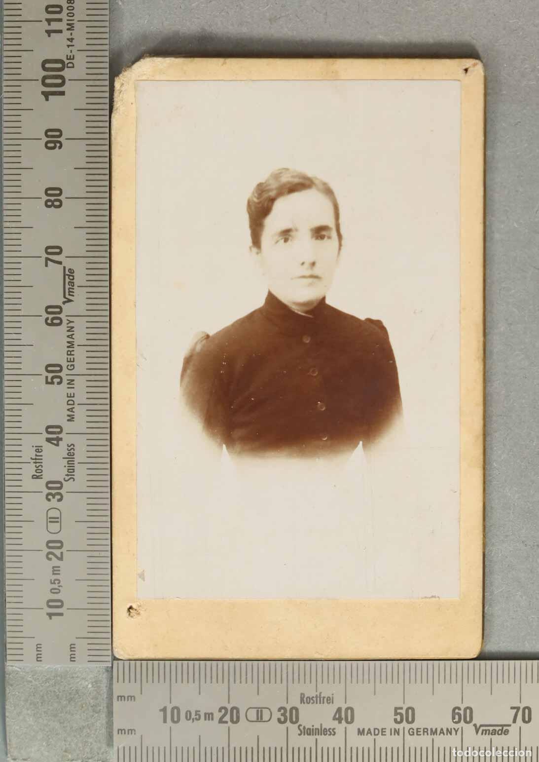Photographie ancienne: CARTE DE VISITE FOTOGRAFIA. SE&Ntilde;ORA. M. MARTINEZ MADRID