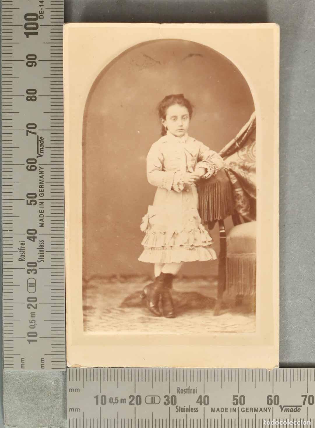 Fotograf&iacute;a antigua: CARTE DE VISITE FOTOGRAFIA. Retrato de ni&ntilde;a - PEPE BARCELONA