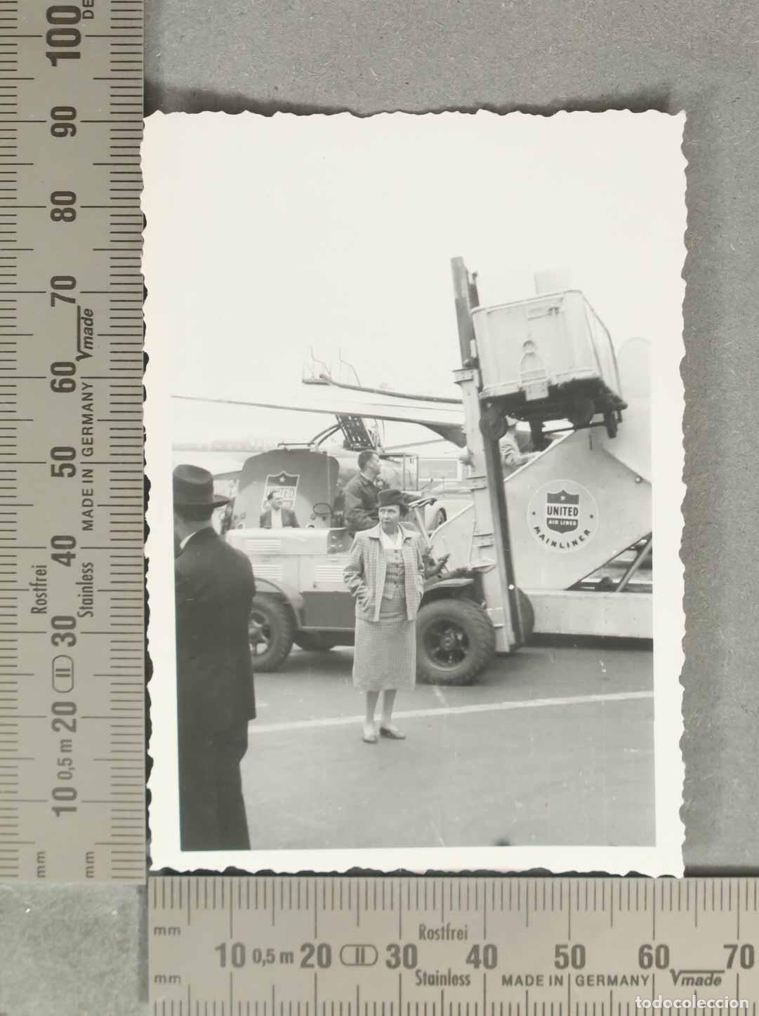 Fotograf&iacute;a antigua: FOTOGRAFIA. OPERARIOS AEROPUERTO HACIA 1940 CHICAGO