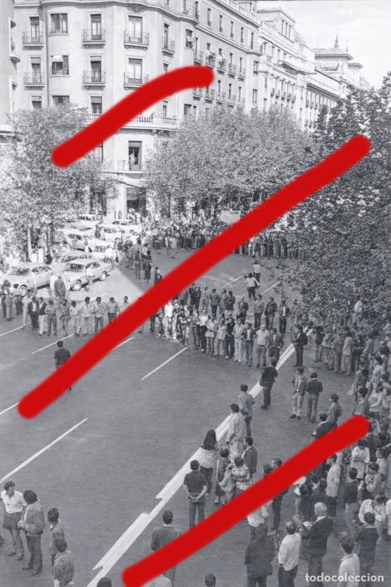 Fotograf&iacute;a antigua: Manifestaci&oacute;n Madrid A&ntilde;os 70 - NEGATIVO DE CELULOIDE - FOTOGRAF&Iacute;A ANTIGUA
