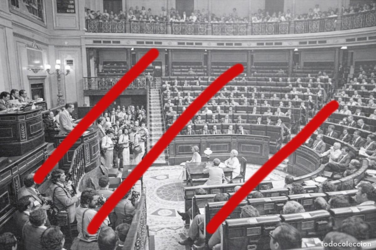 Alte Fotografie: Adolfo Su&aacute;rez A&ntilde;os 70 CONGRESO DE LOS DIPUTADOS - NEGATIVO DE CELULOIDE - FOTOGRAF&Iacute;A ANTIGUA