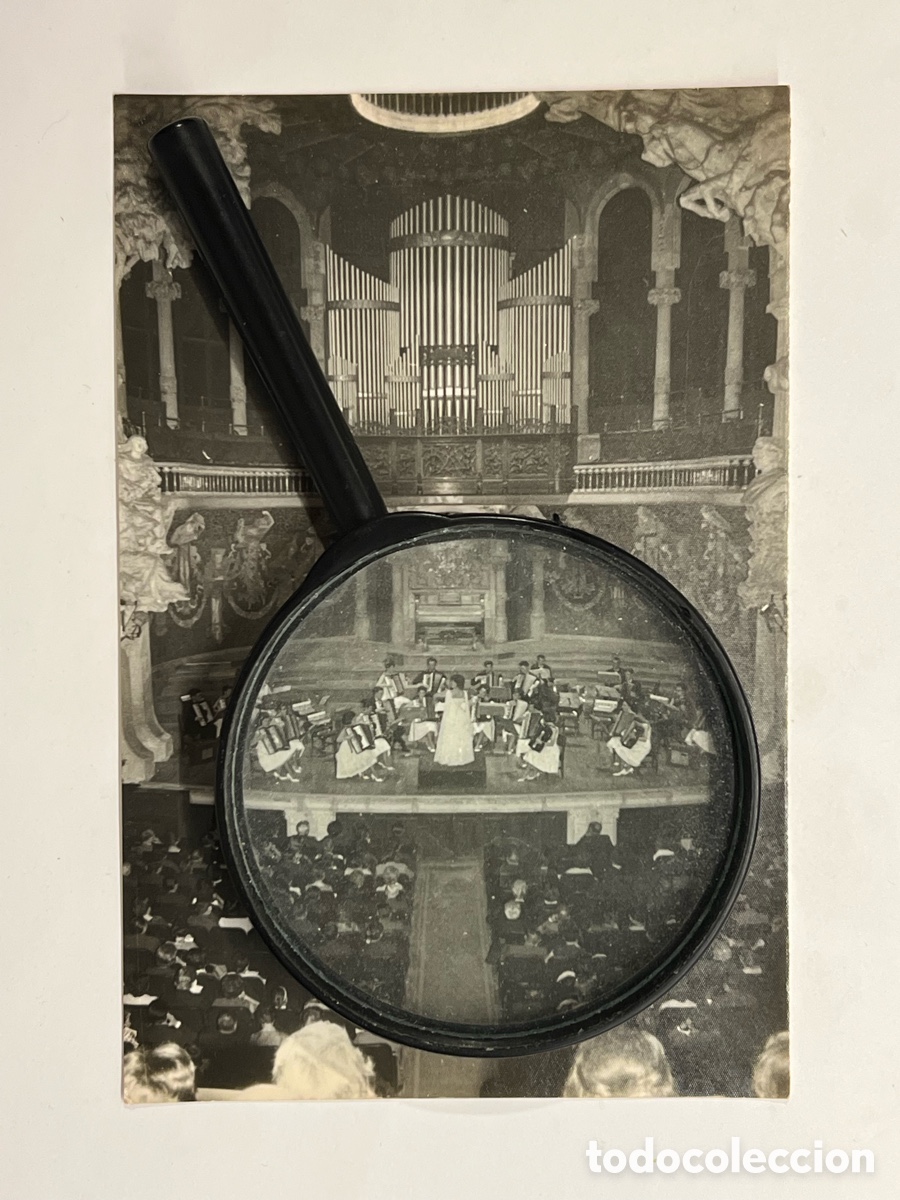 Fotograf&iacute;a antigua: BARCELONA ACORDEON.. Concert de la O.C.A.B., al Palau de la M&uacute;sica Catalana. Pepita Sell&eacute;s (a.1965)