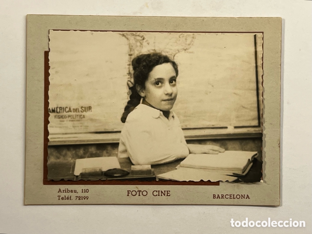 Fotograf&iacute;a antigua: BARCELONA. Recuerdo escolar. Fotograf&iacute;a Escoles Guimera. Fotograf&iacute;a antigua (h.1945?)