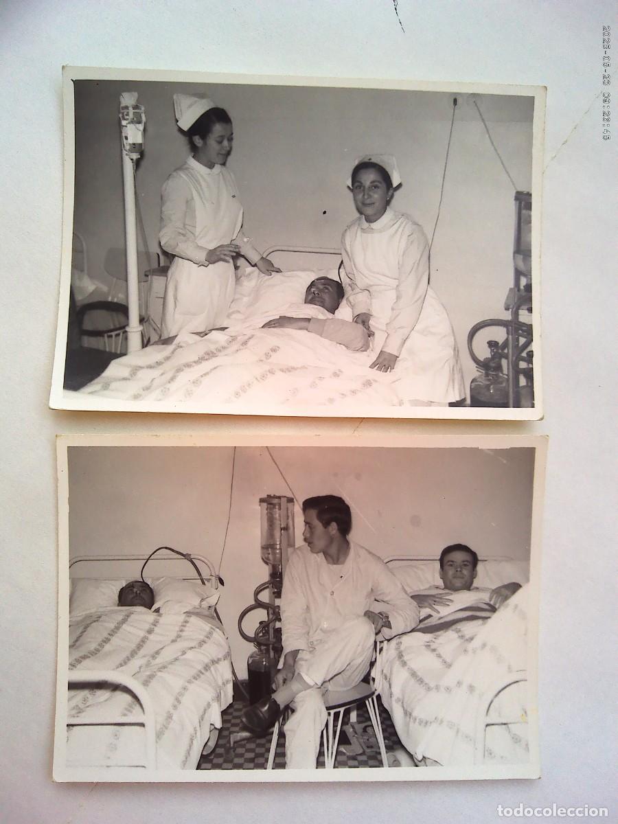 Fotograf&iacute;a antigua: LOTE DE 2 FOTOS DE ENFERMERAS Y ENFERMOS , HOSPITAL